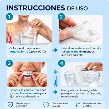 🦷 ¡Sonríe con confianza! Carillas Dentales Removibles
